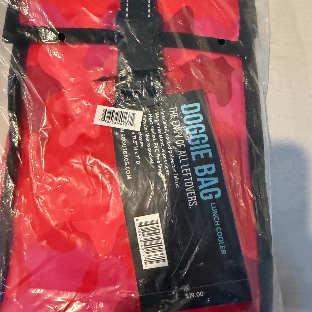 Red Doggie Bag Lunch Cooler